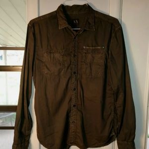 Armani Exchange button up long sleeve